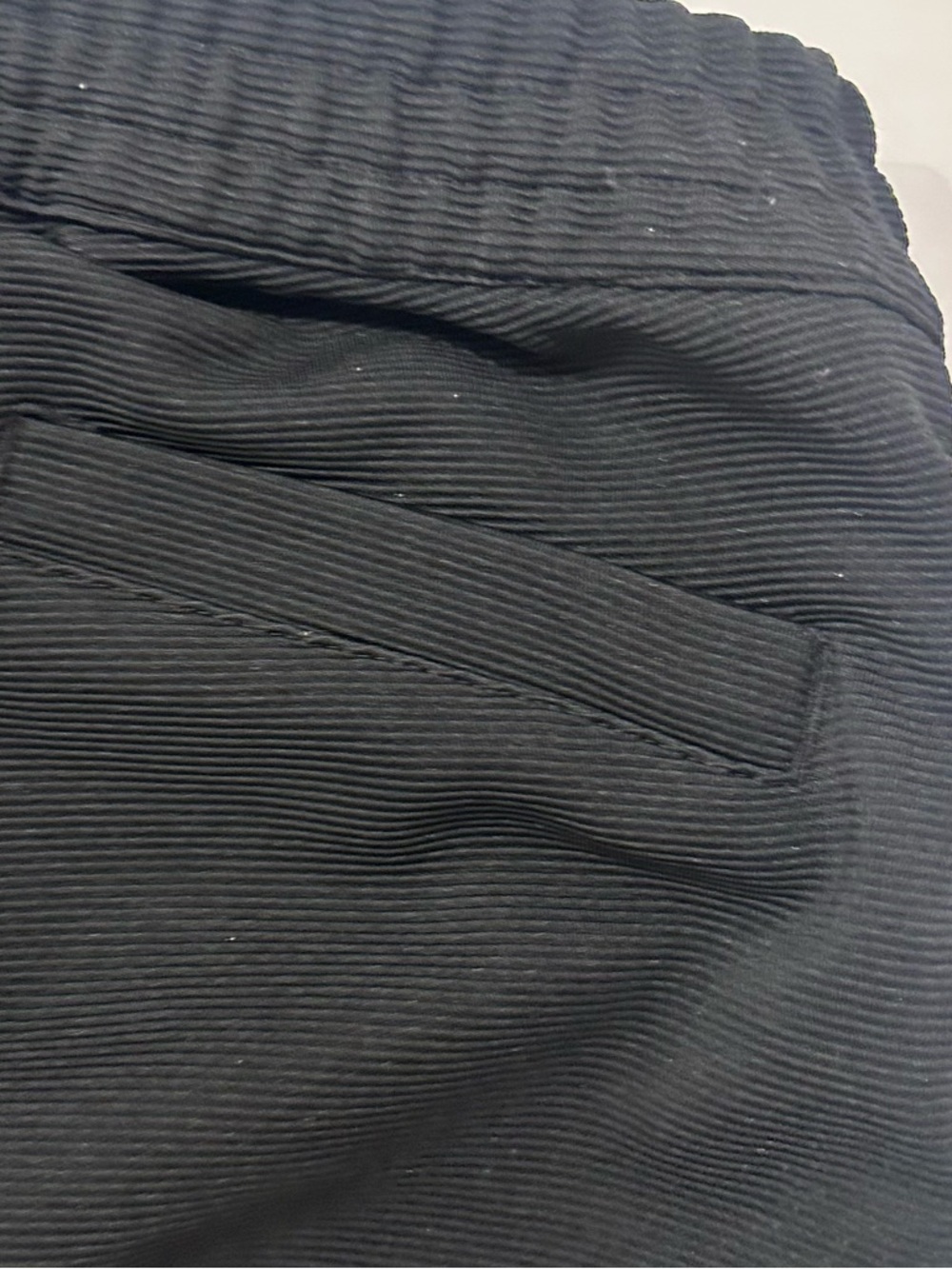 adidas Black Ribbed Joggers with White Side Stripes - Women’s Medium - Picture 6 of 10